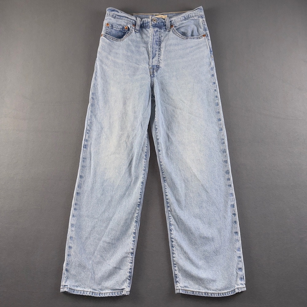 Levis Premium Ribcage Straight Ankle Jeans Light Wash Blue W27 L27 72693-0202